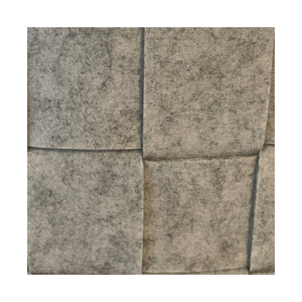 Vasketjskurv i filt, lysegr m. lderdetaljer - BATHEORY