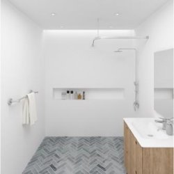 Badeforhngsstang vinkel, hjrne, alu - Aquatrend