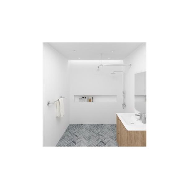 Badeforhngsstang vinkel, hjrne, alu - Aquatrend