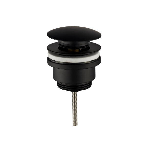 Bundventil push-up universal, sort - Aquatrend